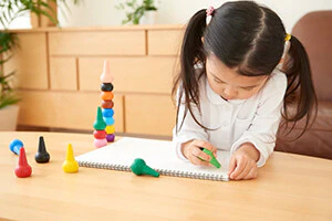 AOZORA Baby Color Safety Crayon Assort 6 Colors (Made in Japan) - Image 6