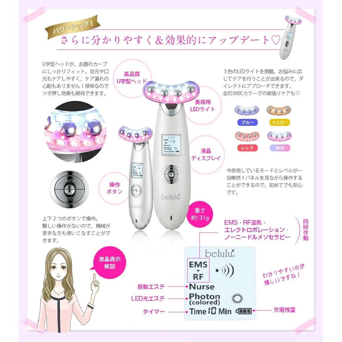 Belulu Rebirth U Shape Beauty Device (Made in Japan) - Image 17