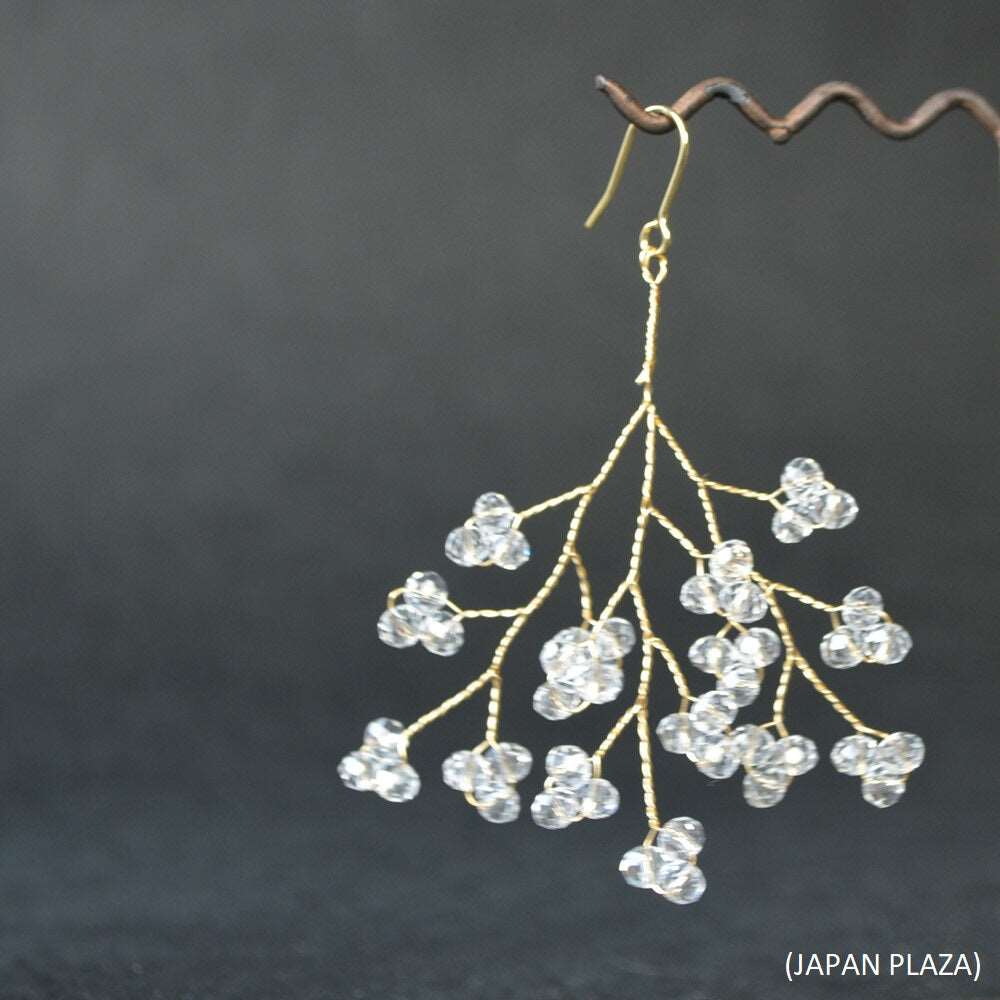 Clear Beads Pierced Earring (Made in Korea) - Image 2
