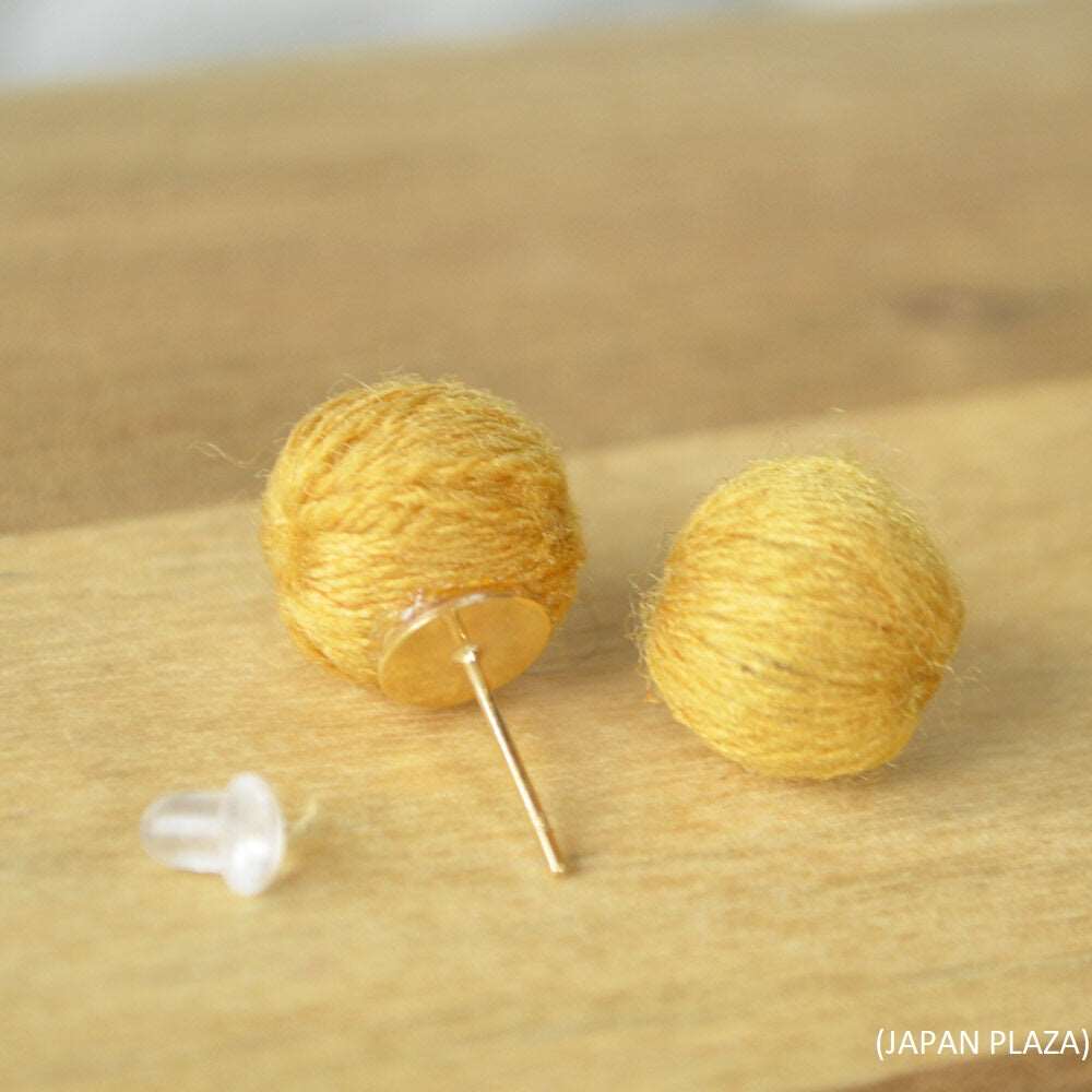 Elegant Cotton Ball Clip Earring (Made in Korea) - Image 4
