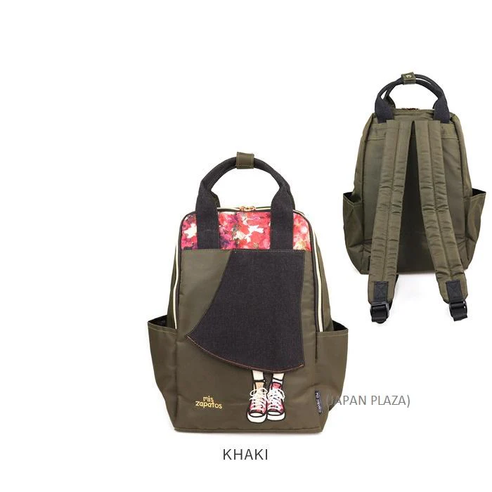 Mis Zapatos Women's Tote Flare Skirt Nylon Backpack (Made in Thailand) - Image 4