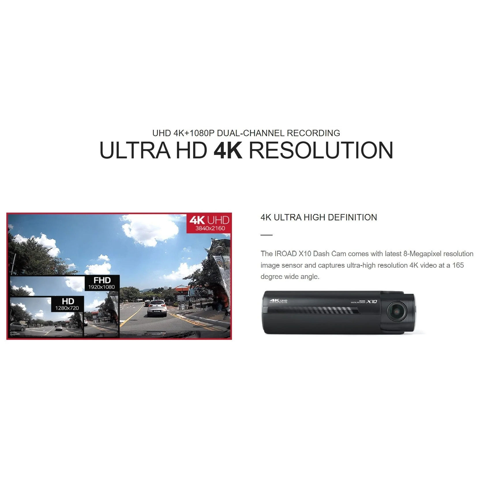 Iroad Dashcam X10 4K UHD 32GB Front & Rear (Made in Korea) - Image 12