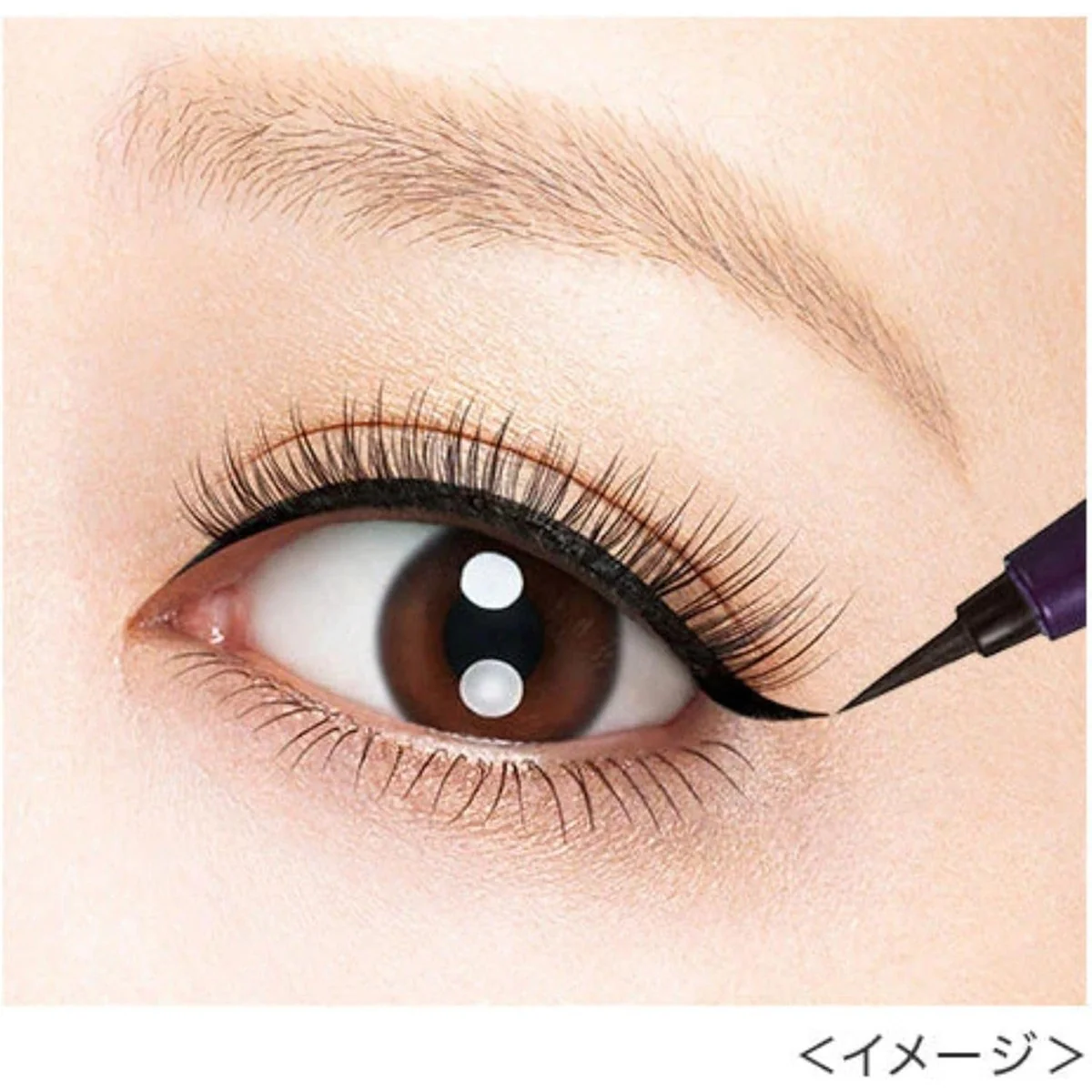 Kiss Me Heroine Make Long Stay Sharp Gel Liner #01 Lacquered black - Image 2