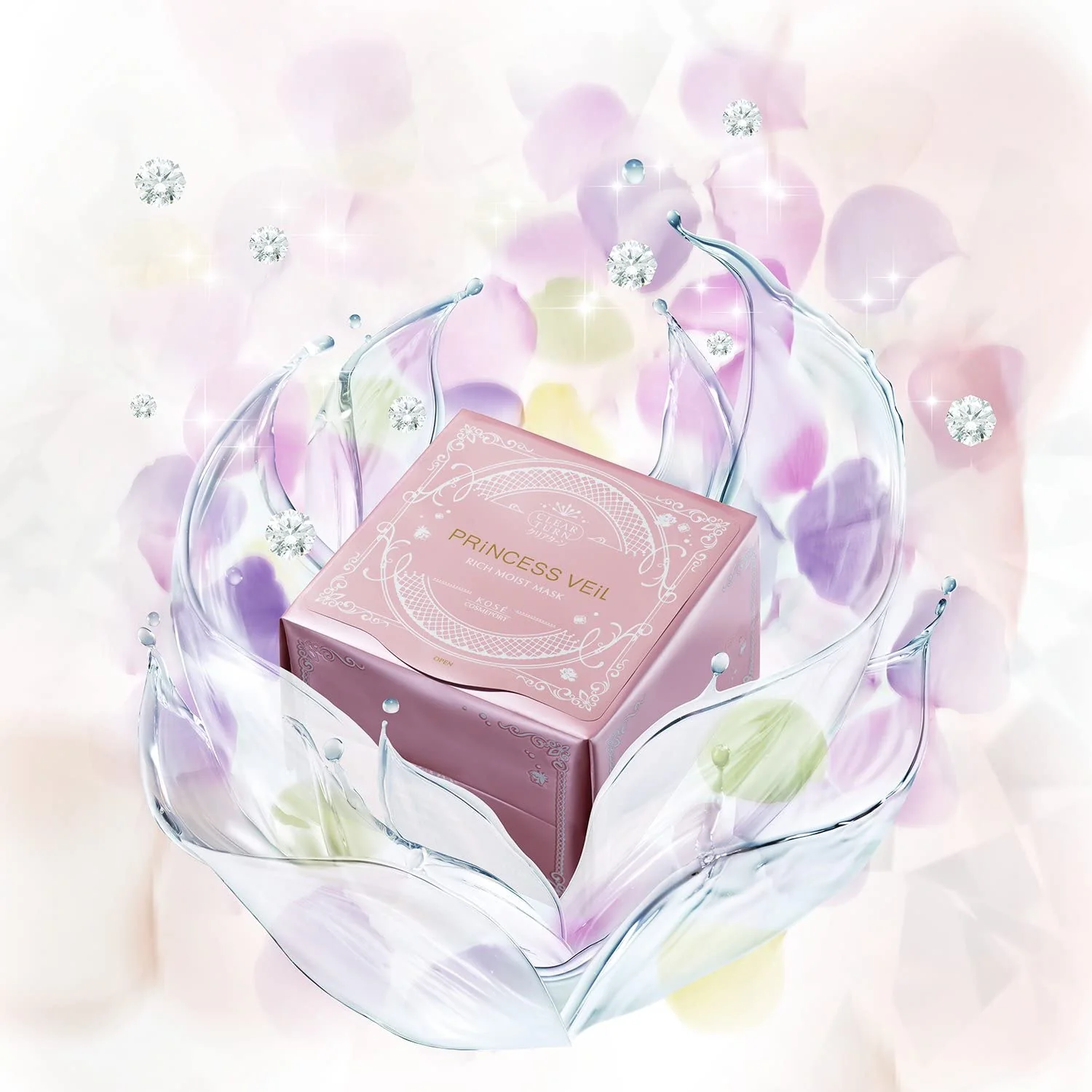 Kose Clear Turn Princess Veil Rich Moist Mask 46pcs (Made in Japan) - Image 8