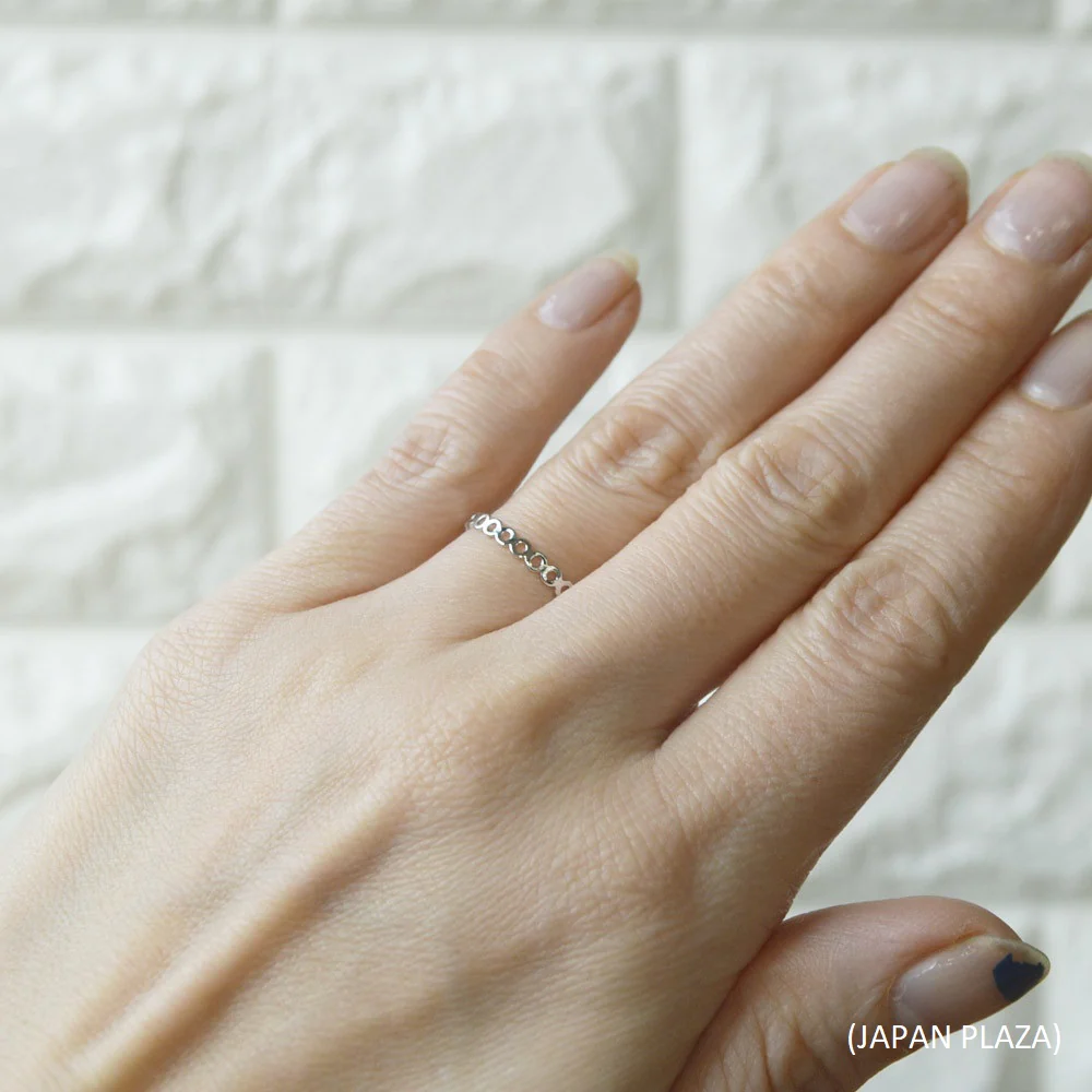 Openwork Ring with Circle (Made in Korea) - Image 3