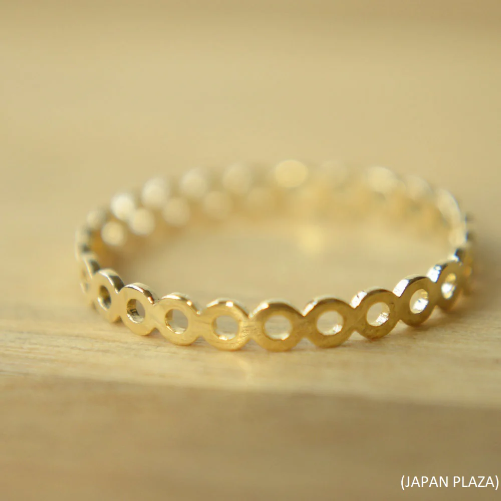 Openwork Ring with Circle (Made in Korea) - Image 4