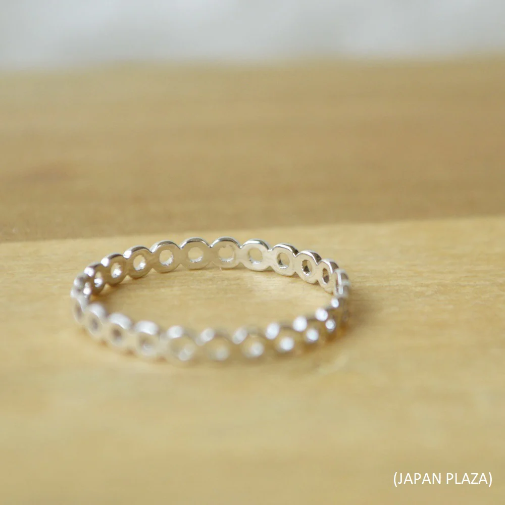 Openwork Ring with Circle (Made in Korea) - Image 5