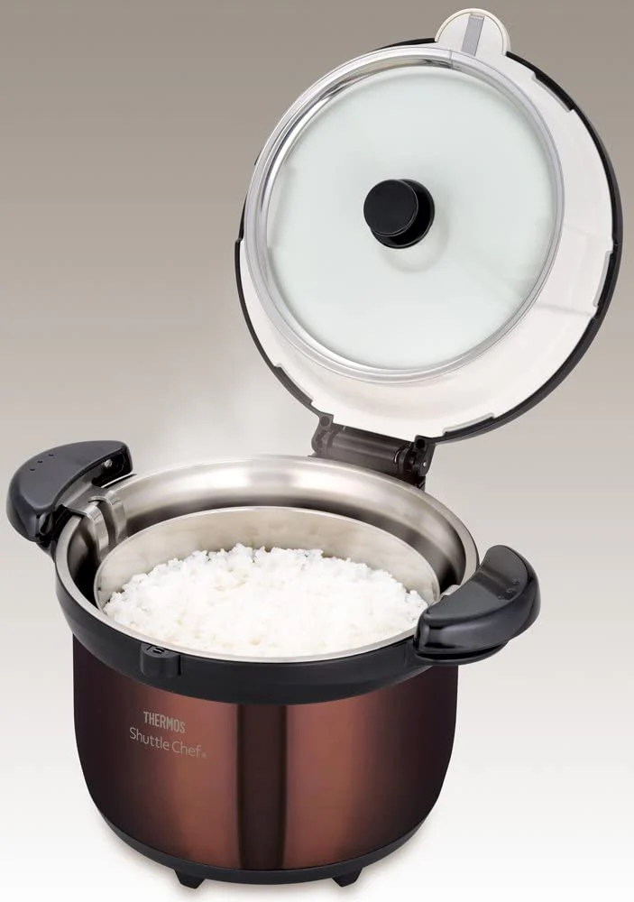Thermos Vacuum Insulated Cooker Shuttle Chef KBG-3000 SS/Brown 3.0L (3-5 persons) - Image 11