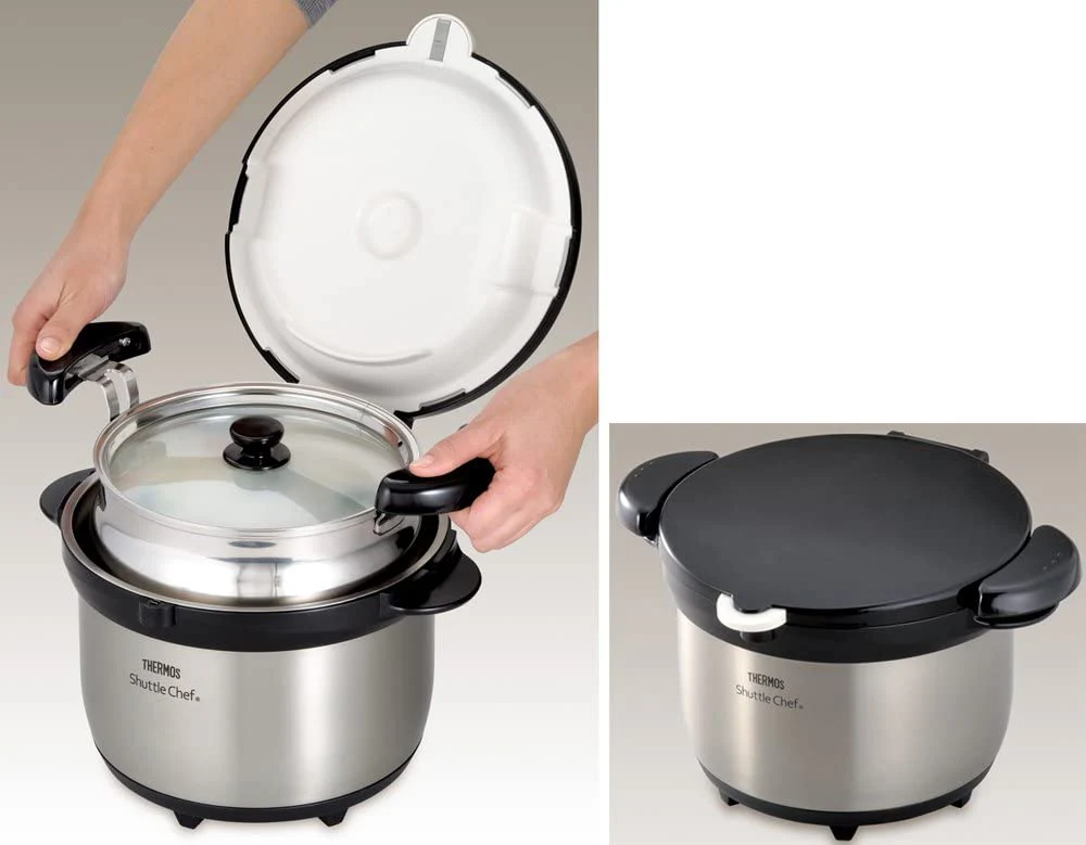 Thermos Vacuum Insulated Cooker Shuttle Chef KBG-3000 SS/Brown 3.0L (3-5 persons) - Image 6