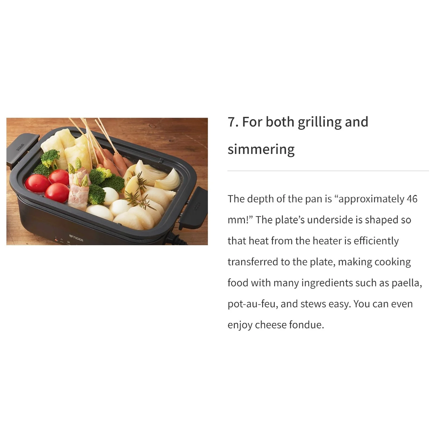 Tiger Griddle Cooking Wares/Compact Electric Skillet CRL-A30S - Image 13