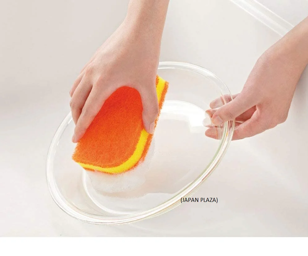 Urethane Sponge Scrub Orange (Made in Japan) - Image 3