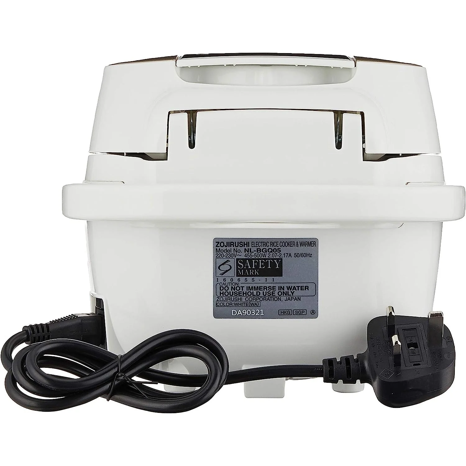 Zojirushi Rice Cooker NL-BGQ05 0.5L 3 pin UK plug - Image 6