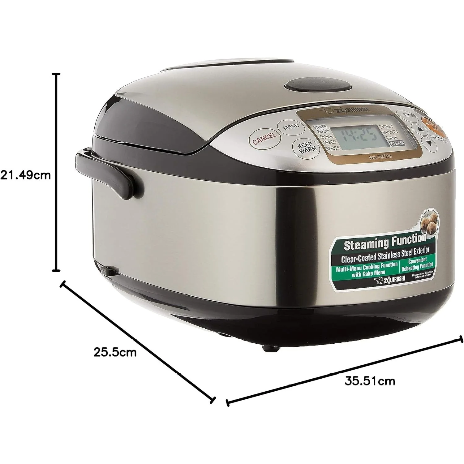 Zojirushi Rice Cooker NS-TSQ10/18 3 Pin UK Plug - Image 7